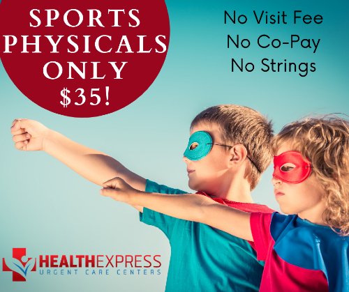 We offer WALK IN sports physicals for only $35 (for those 17 years old and younger!) in Parma, Avon Lake, North Ridgeville, and Mayfield Heights OH - 7 days a week!
healthexpressuc.com
#WalkInCare #urgentcare #opendaily #sportsphysical