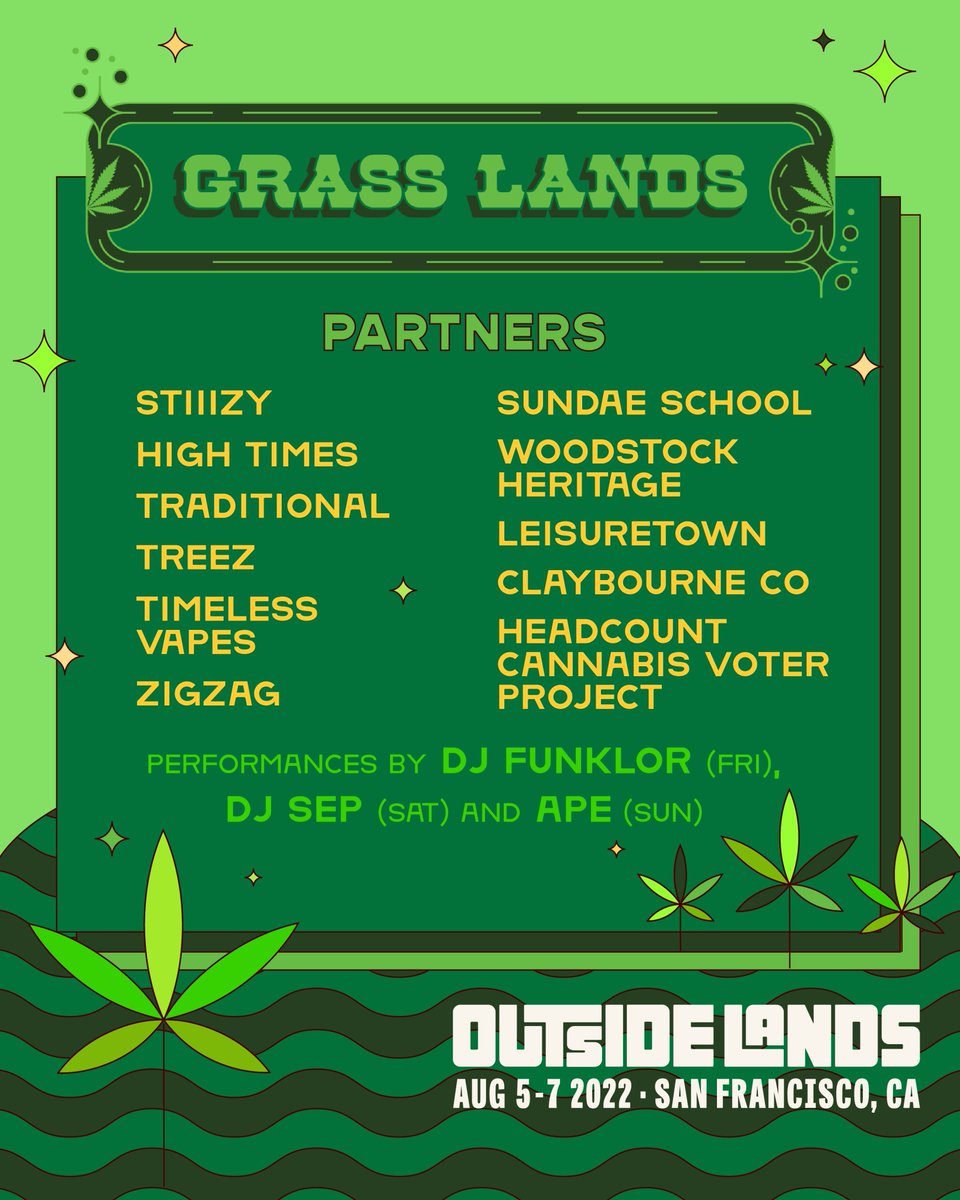 The Outside Lands Grass Lands lineup for 2022