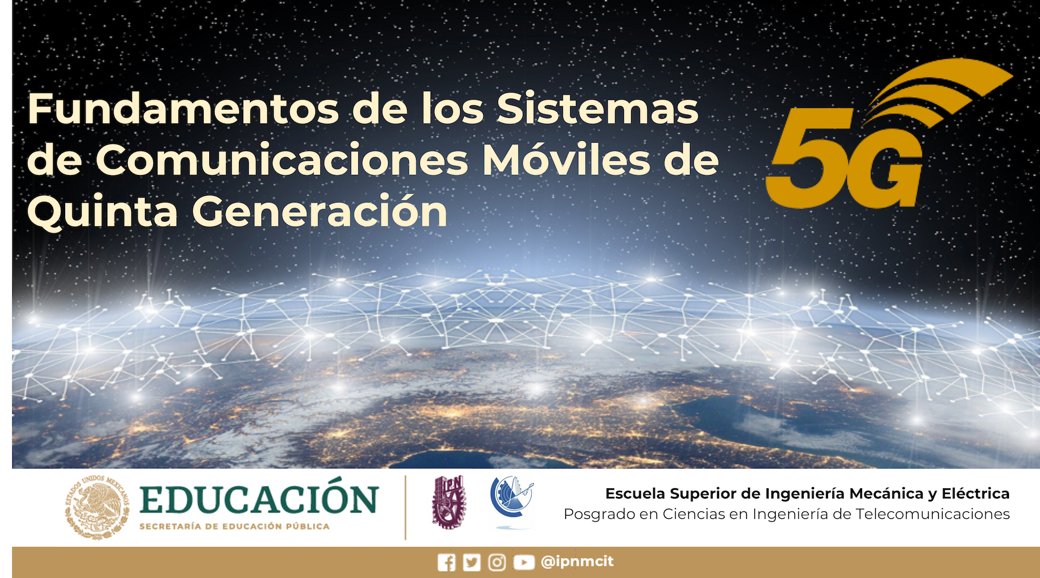 ipnmcit's tweet photo. #NoTeAburras🥱. Estas vacaciones te invitamos al #curso “Fundamentos de los Sistemas de Comunicaciones Móviles de Quinta Generación” donde te explicaremos todo lo que necesitas saber de la tecnología #5G de forma clara y concisa. 👨🏫
📌 Míralo aquí ➡️ https://t.co/2QFAhPuM8d https://t.co/AxbZsHZP4b