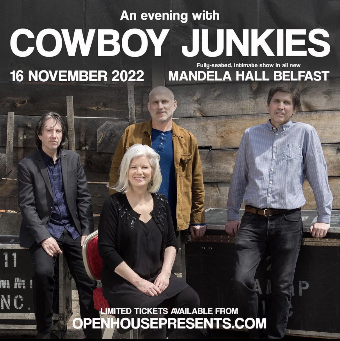 🚨GIG NEWS🚨 @openhousefest bring one of the most unique and enduring bands in alternative rock, @CowboyJunkies to the brand-new Mandela Hall, Belfast on Wed 16th November 2022. Tickets on sale tomorrow, Wednesday 27th, at 10am from openhousepresents.com