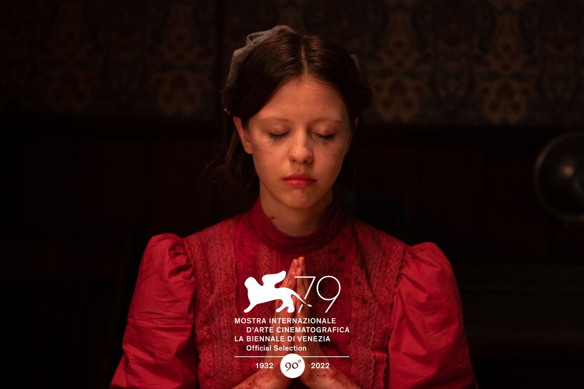 A24's tweet photo. Premiering at the 79th Venice Film Festival 🇮🇹
• Darren Aronofsky's THE WHALE starring Brendan Fraser and Sadie Sink
• Joanna Hogg's THE ETERNAL DAUGHTER starring Tilda Swinton
• Ti West's PEARL starring Mia Goth https://t.co/AxlAbhWDRo