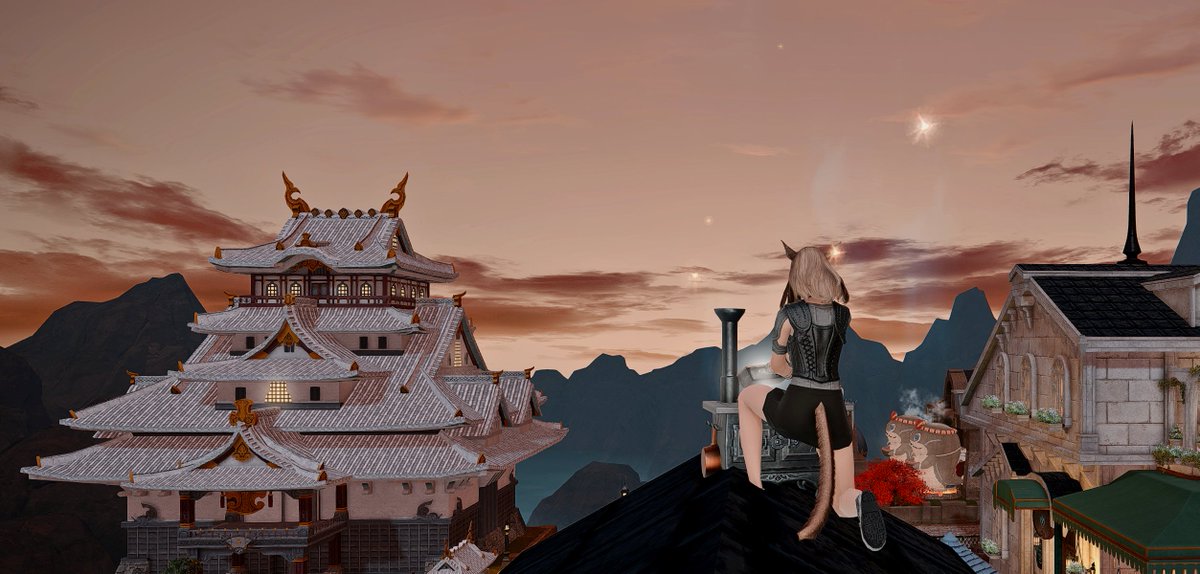 My view while crafting! 💛#FFXIV #GPOSERS #NenekoColorS