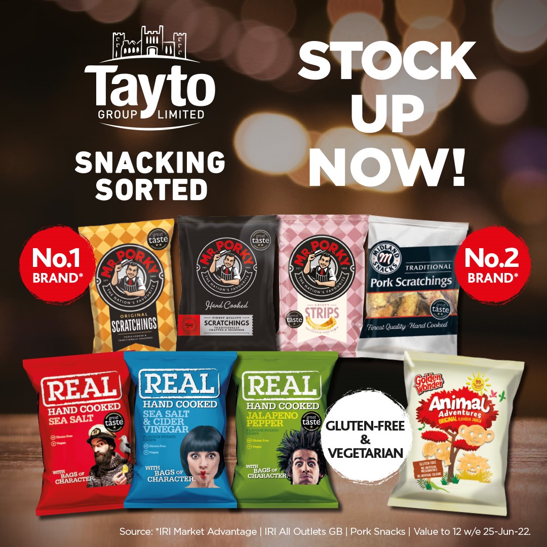 Tayto has snacking sorted!
#taytogroup