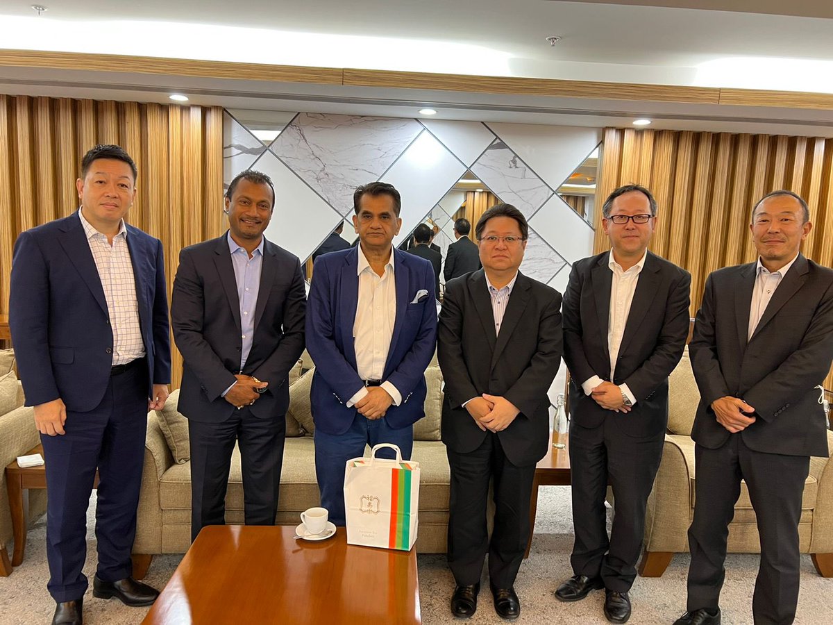 Pleasure meeting &amp; interacting the senior team from NEC, Japan comprising of Hashimoto San, &amp; Aalok San President and Ceo NEC India. NEC has played a key &amp; critical role in development of Logistics Data Bank ( LDB) &amp; is collaborating in evolution of a Unified Logistics Platform.