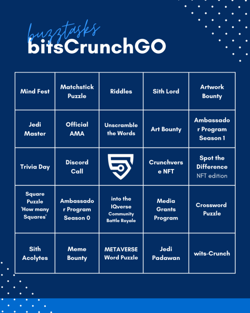 bitsCrunchRus's tweet photo. Отмечайте ваше участие в этой карточке
#bitsCrunchGO https://t.co/z7hlB2kSLK
