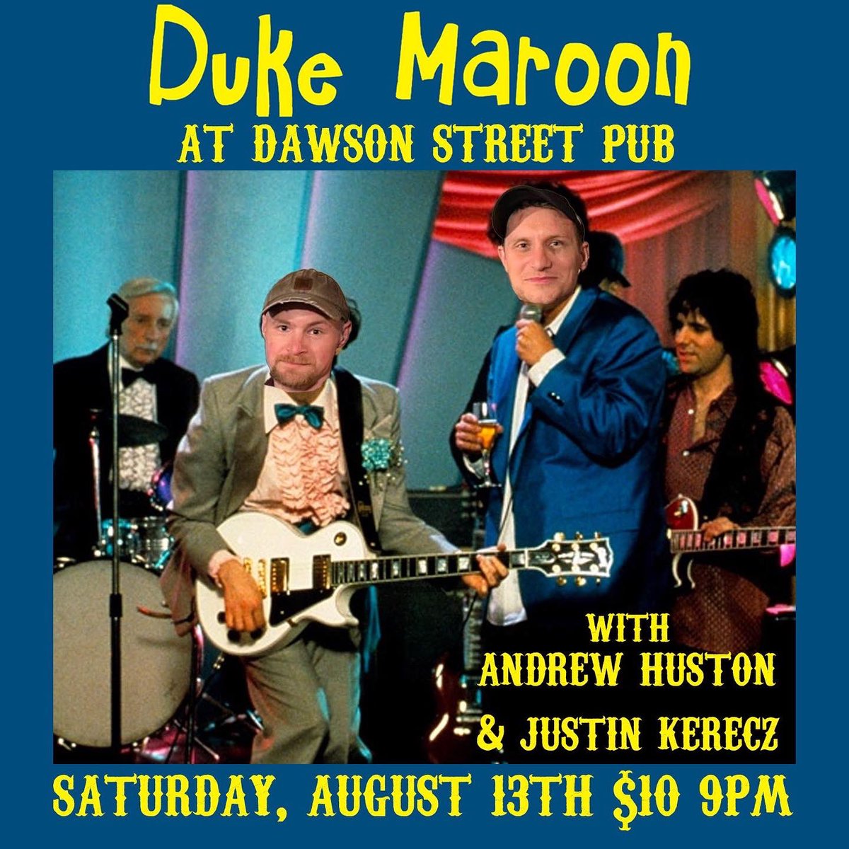 Lastly, Doug’s band <a href="/Dukemaroon/">Duke Maroon</a> will be playing at <a href="/dawsonstreetpub/">Dawson Street Pub</a> on 8/13 so mark your calendars ✌️