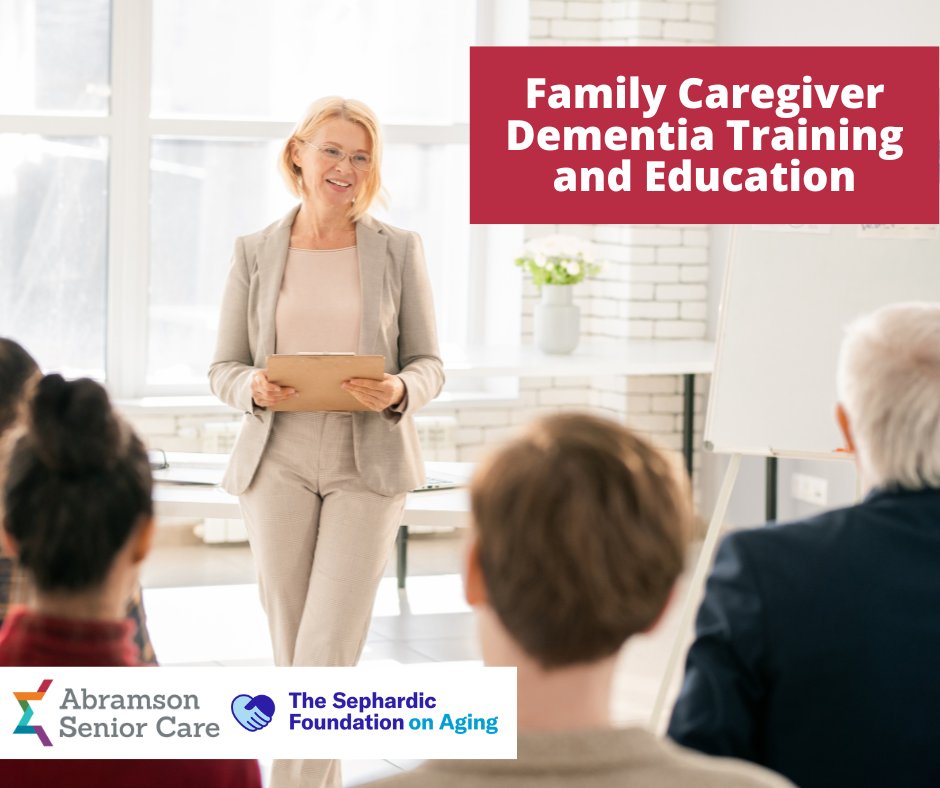 Abramson_Center's tweet photo. A 2nd grant from The Sephardic Foundation on Aging will allow our Edna Young Gordon Brain &amp; Memory Center to reach 45-60 dementia family caregivers through our Family Caregiver Dementia Training and Education (FCDT) program, improving communication &amp; reducing caregiver burnout. https://t.co/HE8vTgDEXL