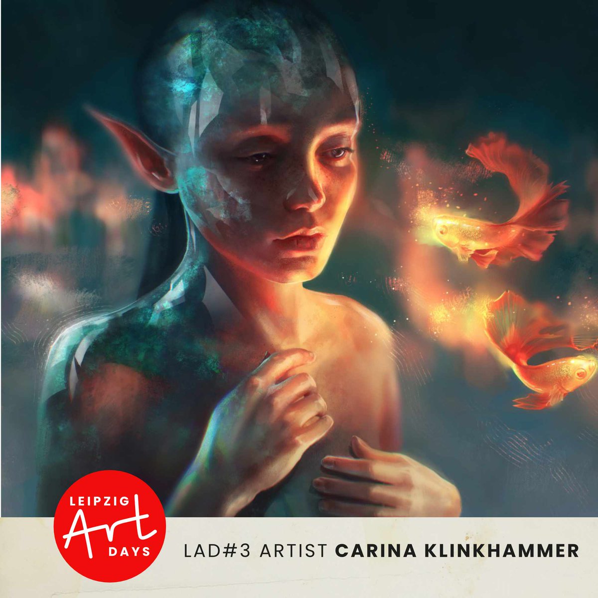 LeipzigArt's tweet photo. Carina Klinkhammer aka @blacleria  ist freiberufliche Illustratorin und Künstlerin, die zumeist den digitalen Pinsel schwingt. Sie malt mit Vorliebe farbenfrohe, lebendige Fantasy Illustrationen und Porträts.

#leipzigartdays #LAD22 #leipzigartig #localartist #artfestival https://t.co/xucJy4CXaW