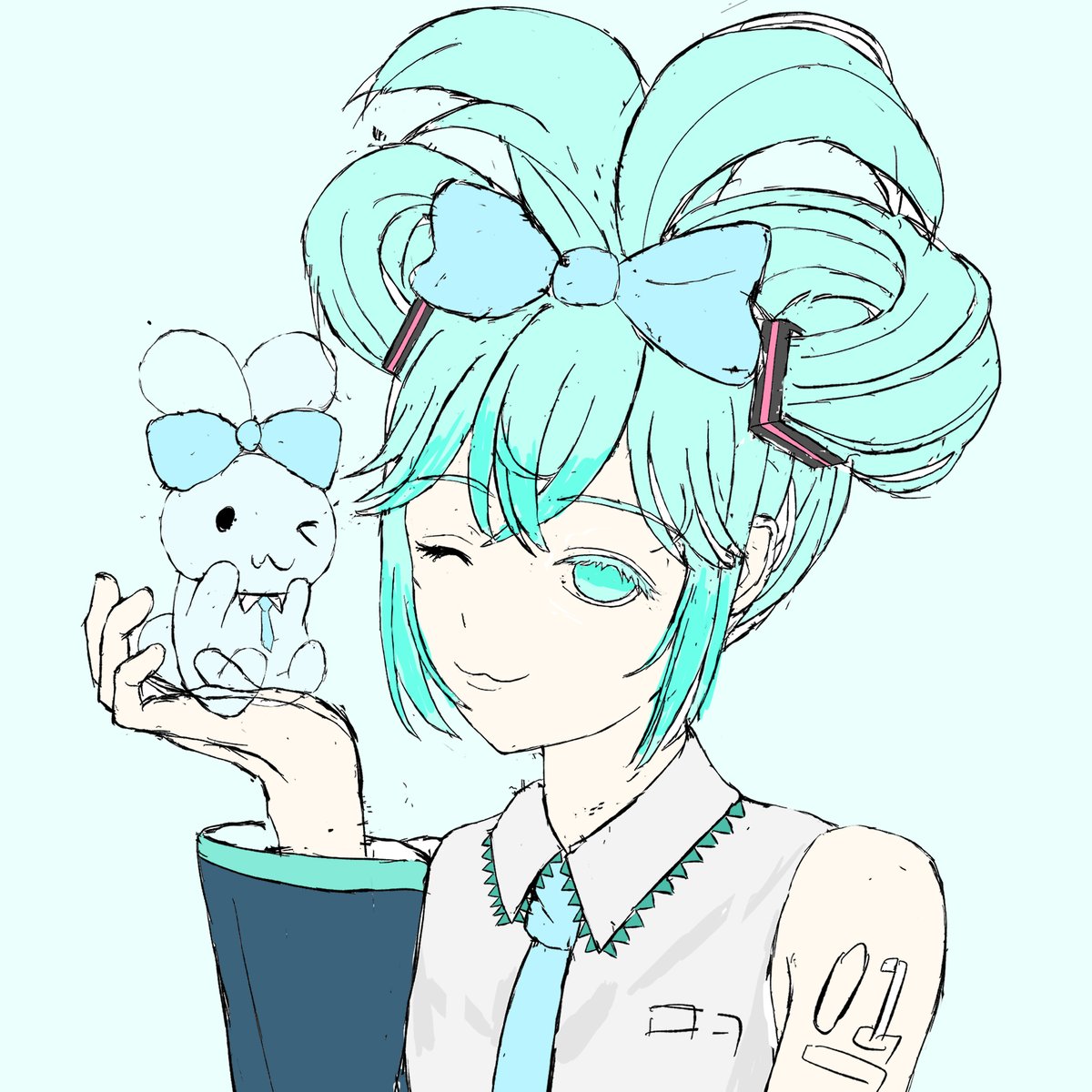 シナモンミクさんお絵描き中〜
明日には完成させたい……

#初音ミク #イラスト #シナモンミク 
#絵描きさんと繋がりたい 