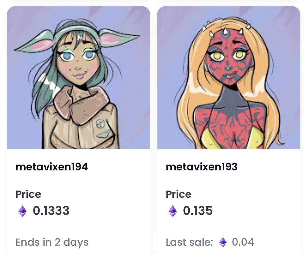 Was the force not with you &amp; you missed the May 4th drop? Check these babes out, available right now on <a href="/opensea/">OpenSea</a> 👇

#MetaVixens #OpenSeaNFT #NFTCommunity