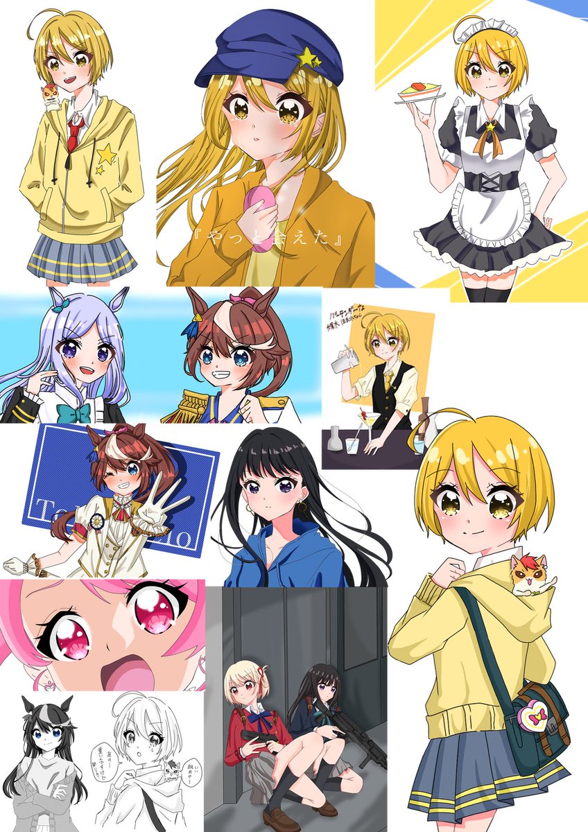 2022前半‼︎描いたイラスト🙌後半も頑張って描くぞ💪‼︎ 
