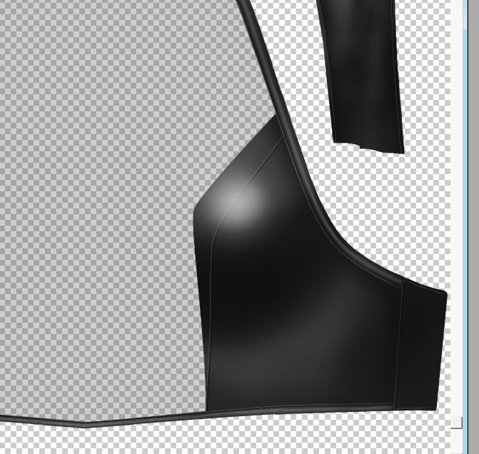 うーんダメだ、元の縫い目から外れるときれいなラインにならん 