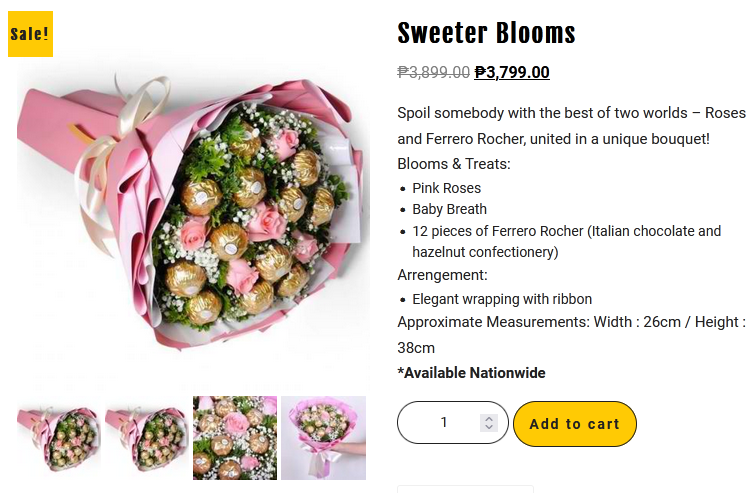 Sweeter Blooms - FLOWERSHOPPH.COM Roses and Ferrero Rocher, united in a unique bouquet!flowershopph.com/shop/sweeter-b… #flowershopph1