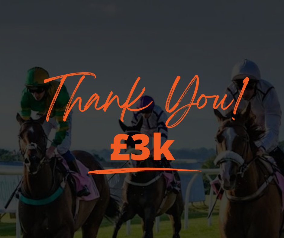 Delighted to have raised £3k from the Great Community Raceday @CarlisleRaces for 6 local #Charities. Thank you for donating, buying tickets and showing your support! Looking forward to making next year's event bigger and better🤩 #cumbria #fundraiser