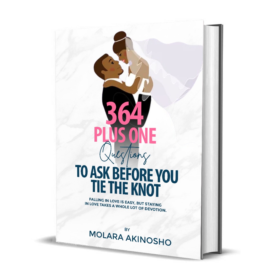 DMNigeria's tweet photo. 364 Plus One Questions to ask before you Tie the Knot
Falling in love is easy, But staying in love takes a whole lot of devotion

https://t.co/gpouF8H1Ry - Whatsapp:08037183840

Tobi Amosun
#BBNaija
#MSportRainBonus
#HealingStreams
#firevippower
#Ronaldo
Chelsea

@CMagnumfan https://t.co/LpDTUDWxGw