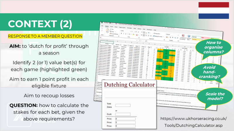 TigSpreadsheets's tweet photo. ⚽The 'Dutching For Profit' series in our Excel (VBA) For Football Traders community is now complete - at least for the timebeing
⚽Read a free 2500 word 'summary' of the series on the website
⚽Community membership to open soon
#trading #footballtrading #betfair #Excel #dutching https://t.co/JBxxBVXQpE