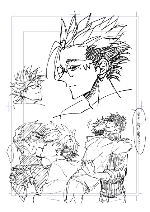※台牧 あとなんか落描きいっぱい出てきたので再掲 