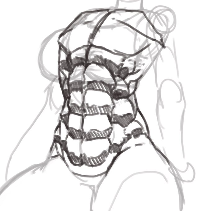 代理の腹筋はこの形!って結構決まってる🦊 