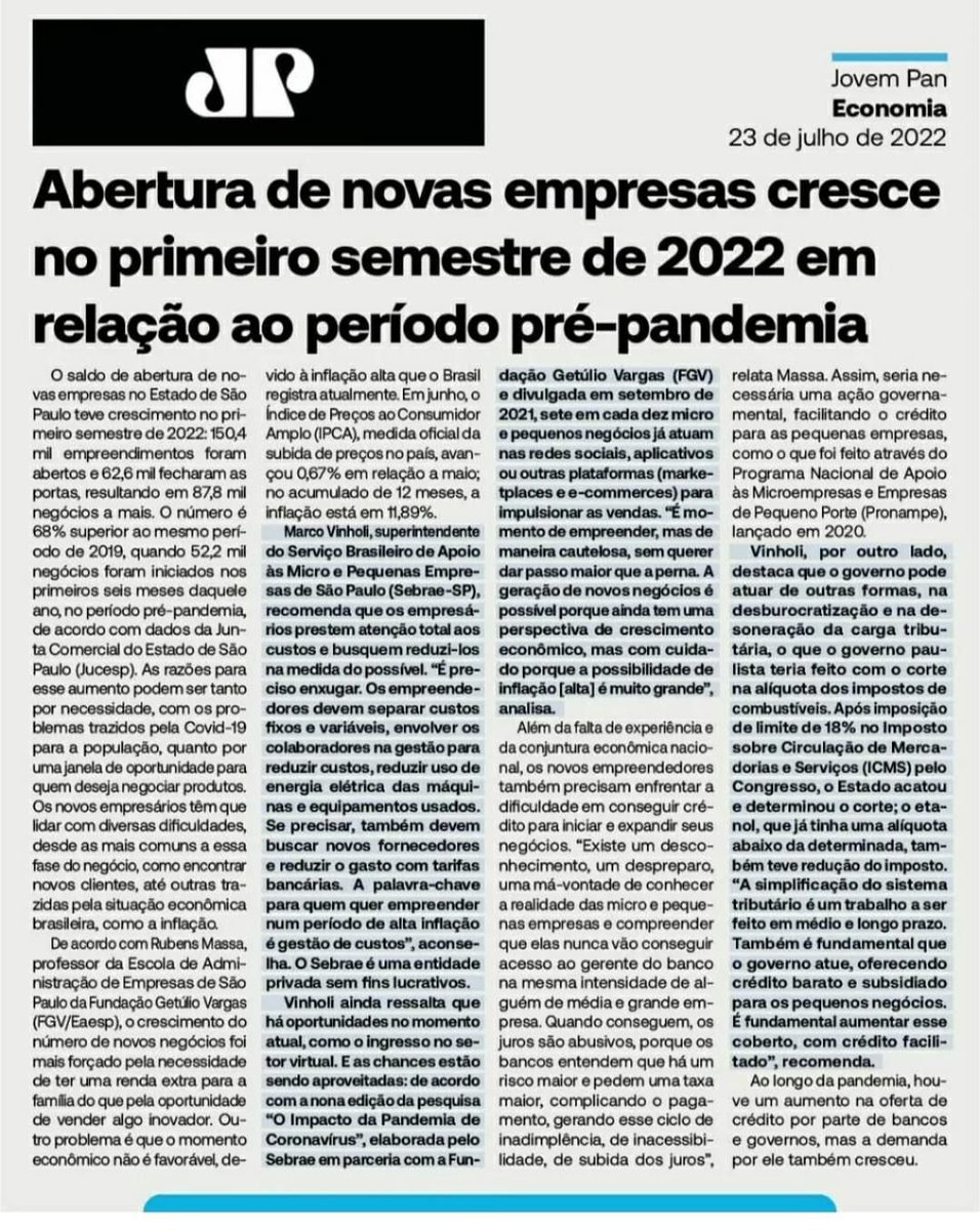 EuApoioHaddad's tweet photo. Mesmo frente a forte inflação, o empreendedorismo segue em alta em São Paulo com crescimento nesse primeiro semestre de 68% comparado ao período pré pandemia.
#MarcoVinholi #SEBRAEsp
Saiba mais: https://t.co/ib8SD3Dvv6
*Marco Vinholi*
_*Superintendente SEBRAE SP*_
@marcovinholi https://t.co/3QckUZjgGe