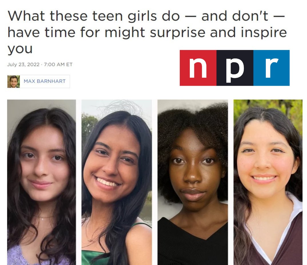 What these teen girls do — and don't — have time for might surprise and  inspire you