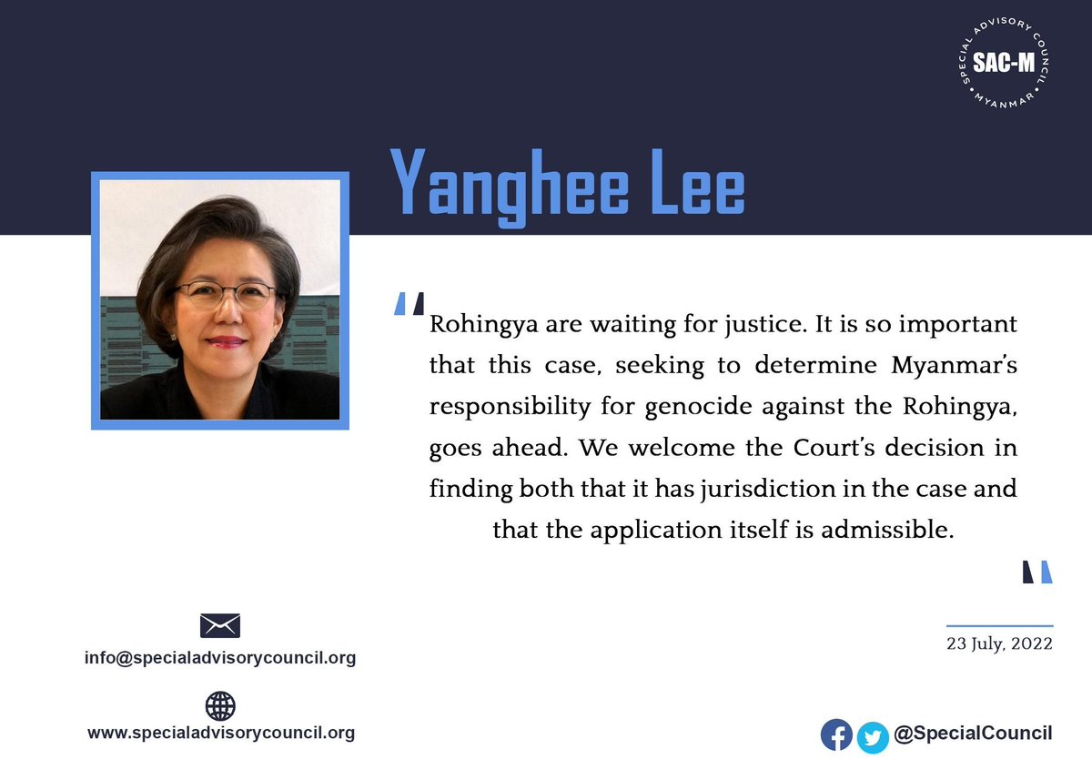 SpecialCouncil's tweet photo. #Myanmar military impunity ends when there is justice for Rohingya victims and survivors. The cycle of military violence that has plagued Myanmar for more than half a century must be broken. #CutTheImpunity #WhatsHappeningInMyanmar https://t.co/jEDIH1Utp9