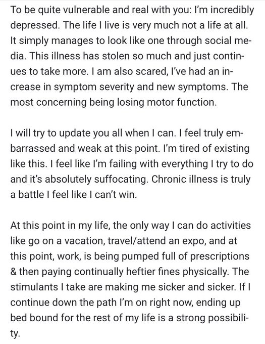 In Depth Health Update:  Feeling incredibly raw right now. I wanted to explain more, I know it is not<a href="/tag/mvsales"class="tags"><span>#mvsales</span></a>