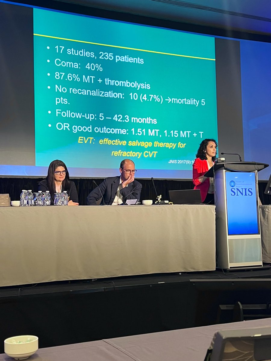 Fantastic presentation by <a href="/SandraNarayanan/">Sandra Narayanan, MD, FAHA, FANA, FSVIN, FAAN</a> navigating cerebral venous sinus thromboses, decision making, and current guidelines ✨ <a href="/WomenInNeuroIR/">WINN 🇺🇦</a> <a href="/WOVENstrong/">WOVEN Strong</a>
