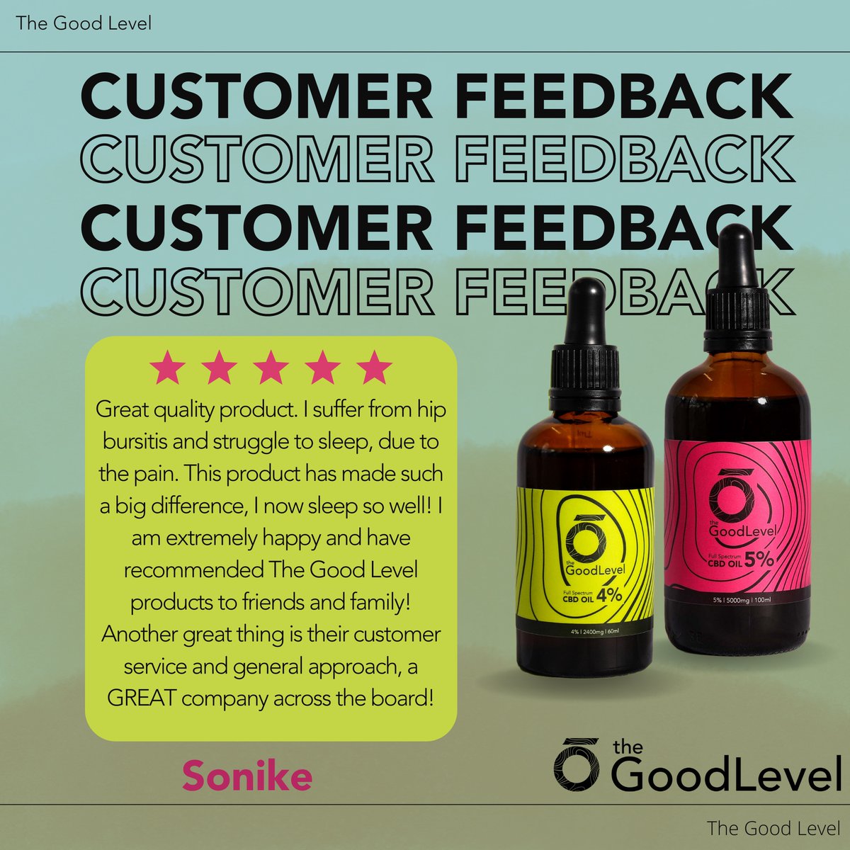 thegoodlevel's tweet photo. Thanks Sonike - another happy customer 🌱 https://t.co/UpDd46bY3y