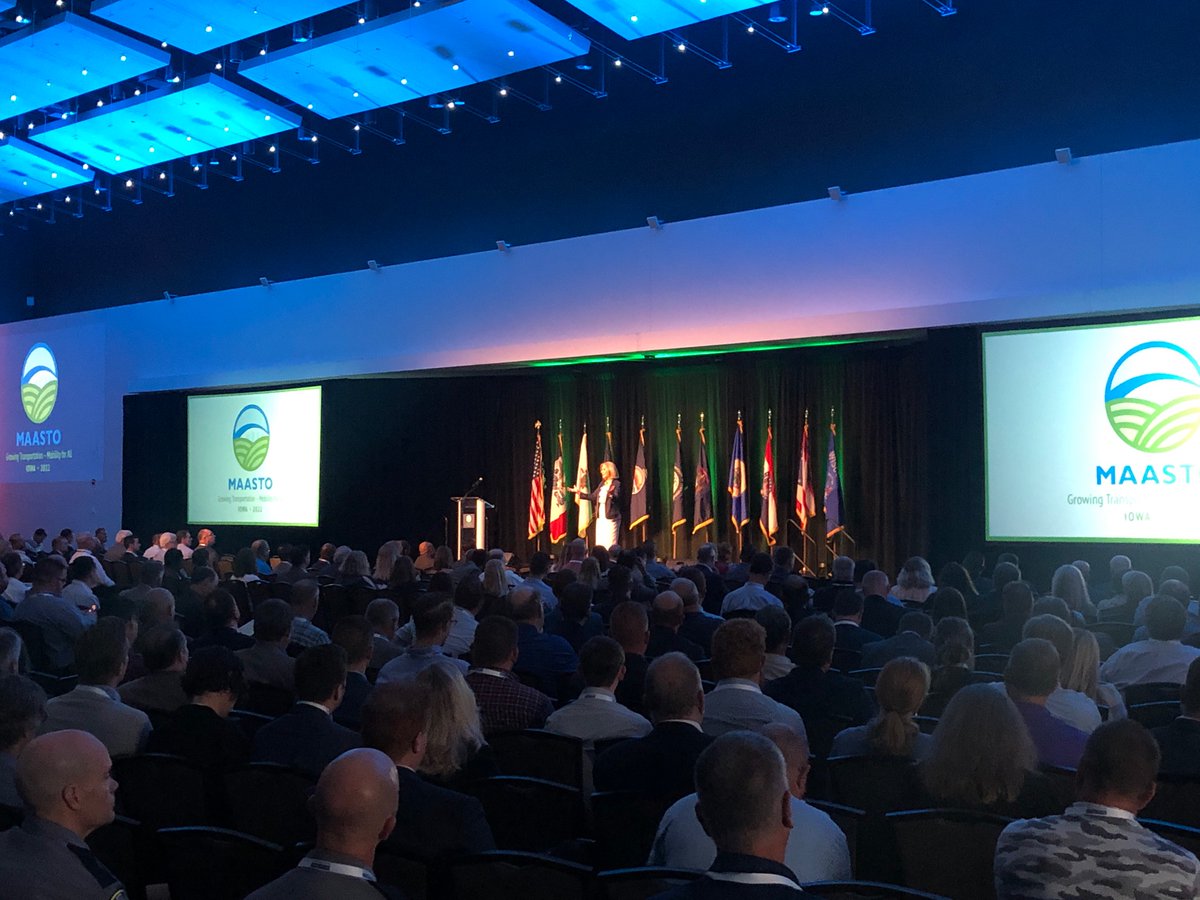 Congrats MAASTO on kicking off this year’s outstanding conference. <a href="/iowadot/">Iowa DOT</a>