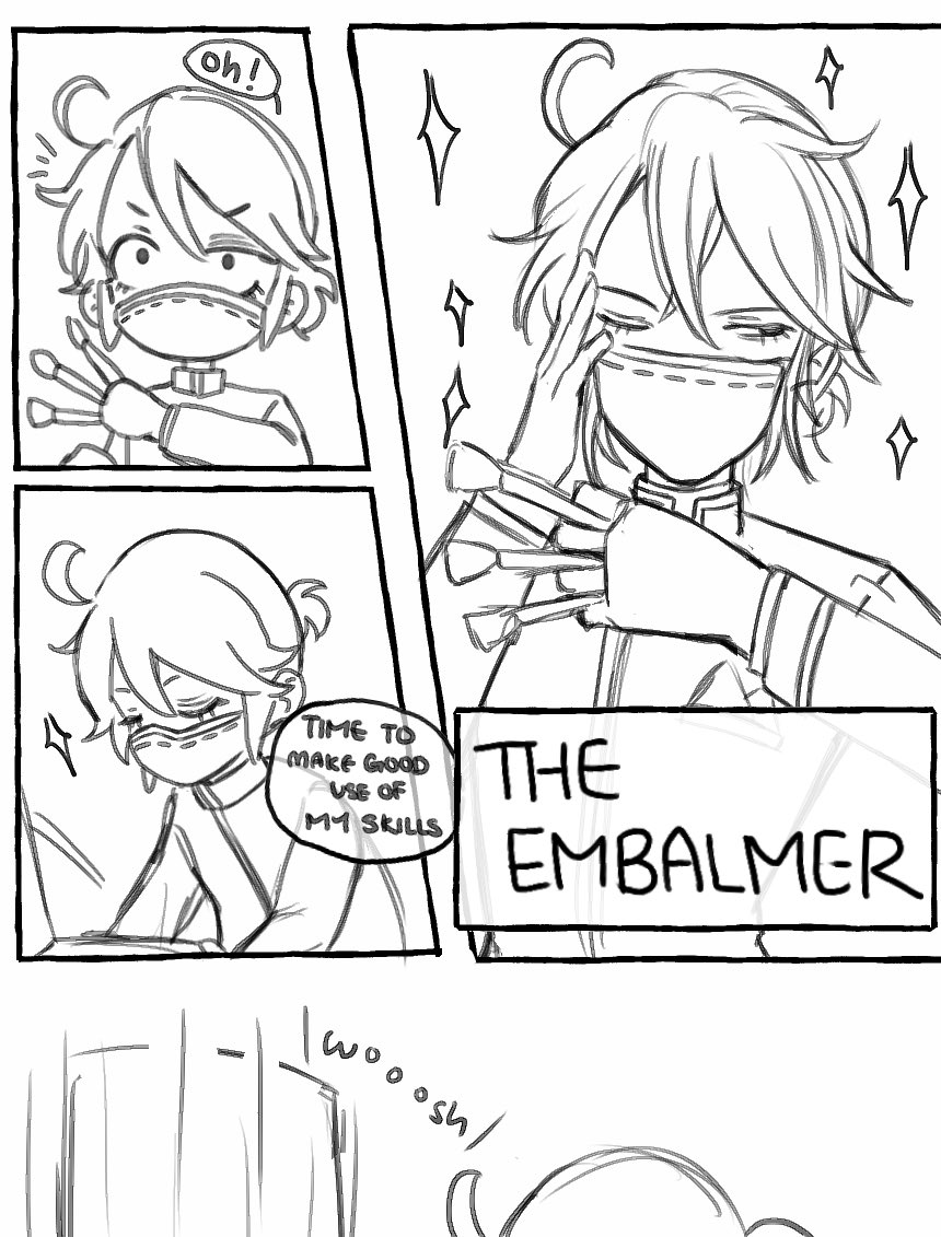 Prompt: Luca and Aesop interaction

Not so much an interaction but a role swap…. :D
 too tired to color after an entire day of meeting 
1/2 