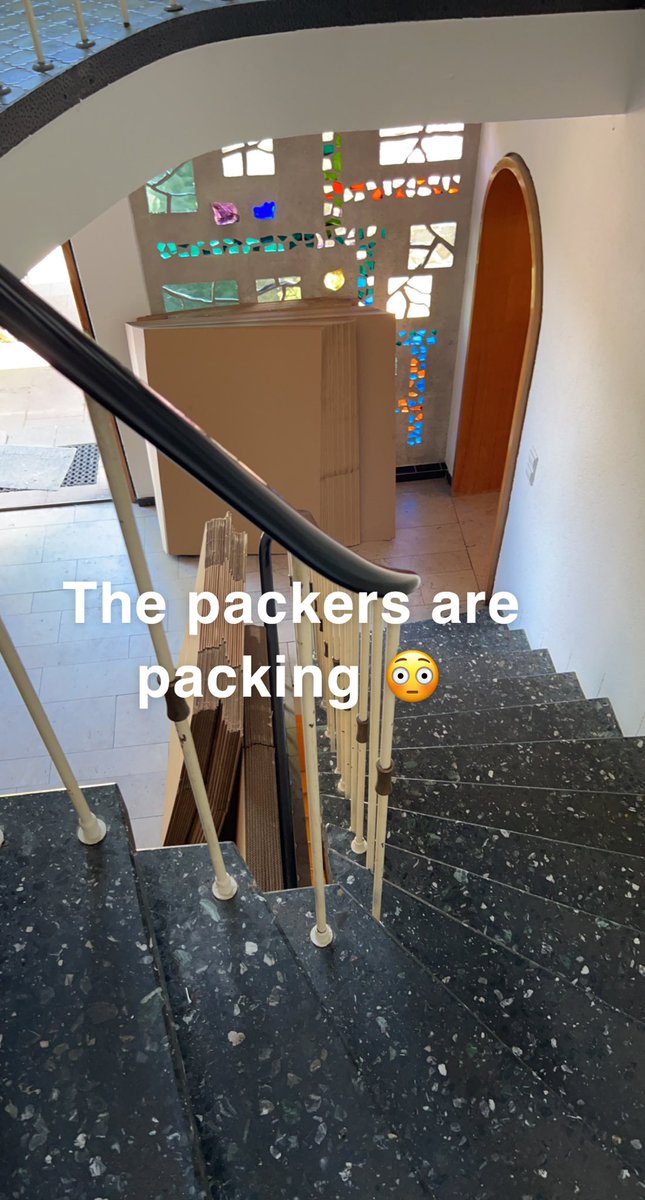 PerfectPinkee's tweet photo. It’s time! Day one for the packers and moving company! #movingtoamerica #6yrsingermany #caligirl #texasbound https://t.co/AsugqZrrx9