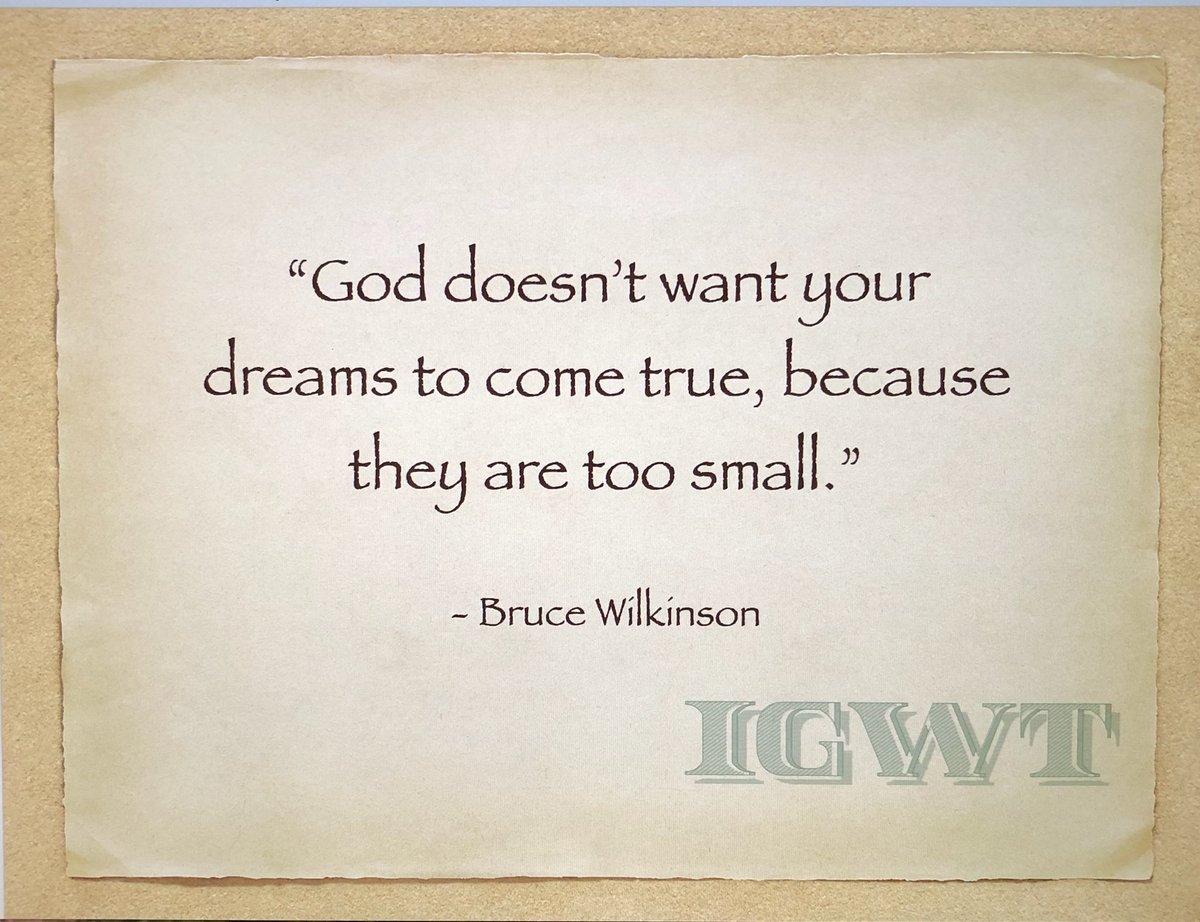 It takes the same amount of energy to reach a small goal  or a big goal, don't waste your energy and go for your big dreams and goals!