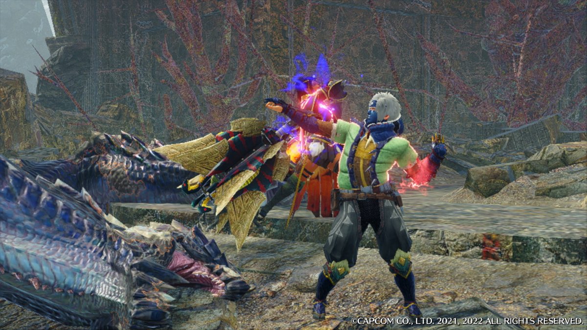 taintedmantis's tweet photo. Some snaps of today's session with @Trill_Flaneur! Got a funny clip or two in a bit, but first, #LetMeTakeASELFIE!
#Sunbreak #MHRise #MonsterHunter #NintendoSwitch #HunterGram #SELFIE https://t.co/gbIJmHq4SP