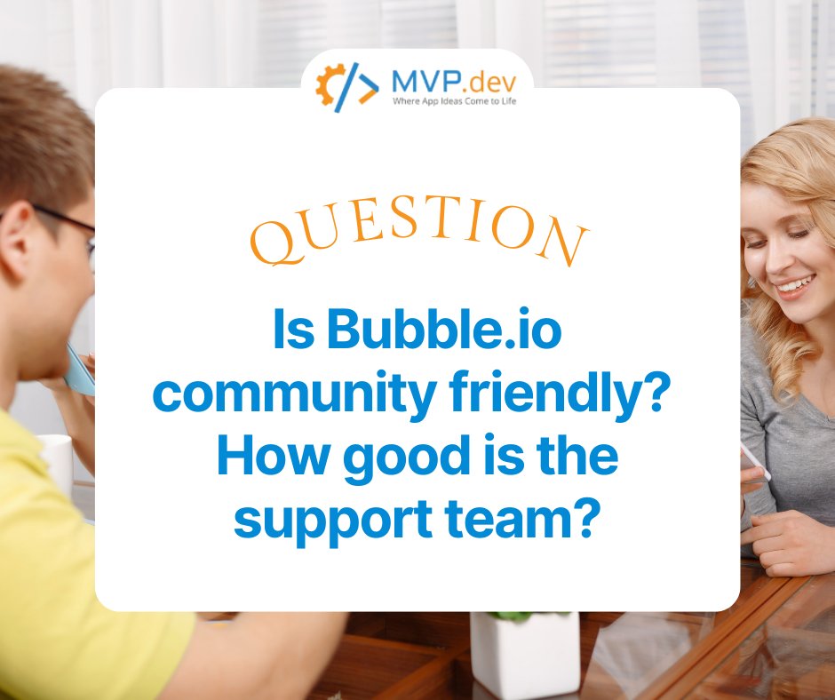 MVPdev_nocode's tweet image. 💡 Their team can assist you with any questions that pertain to the use of the Bubble platform, such as billing and account questions, best practices when building your app, and bug reports but not with custom code, plugins, or templates that third-party providers publish.