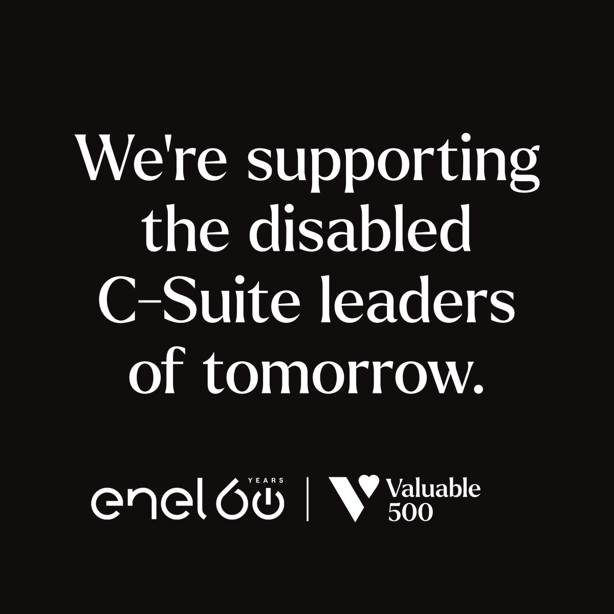 EnelGroup's tweet photo. Following our 2020 launch of the global Value4Disability™ project we're joining #GenerationValuable to share how disability is a source of inspiration and innovation as we foster an inclusive culture. Discover more 👉 https://t.co/LMuAErdDSs @Valuable500 https://t.co/o6zV7Tx6YI