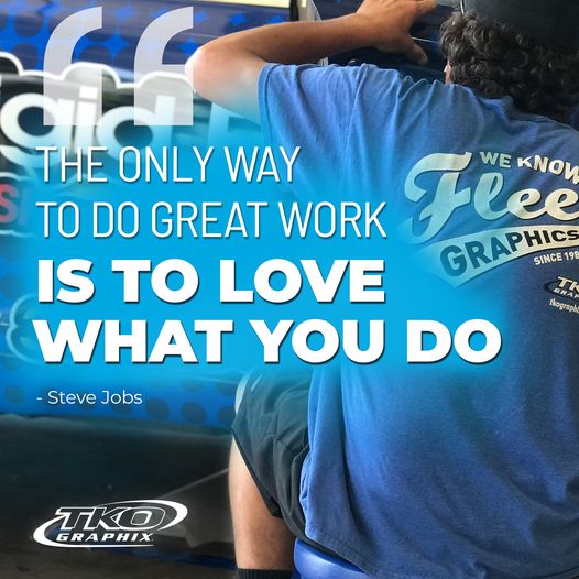 tkographix's tweet image. The only way to do great work is to love what you do. 💙
–Steve Jobs
#tkographix #DriveYourBrand