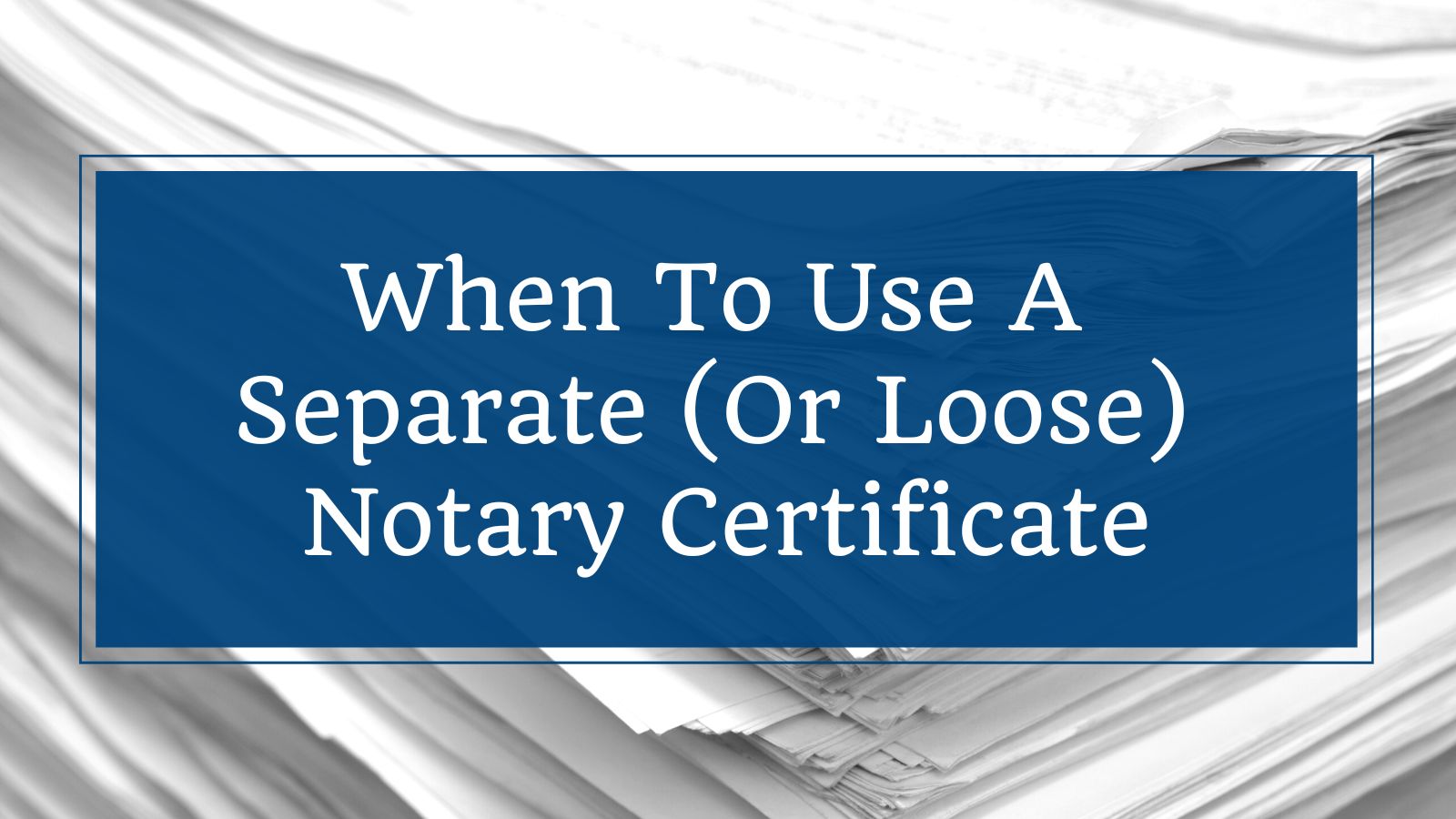 National Notary Association on Twitter "Here are guidelines when to