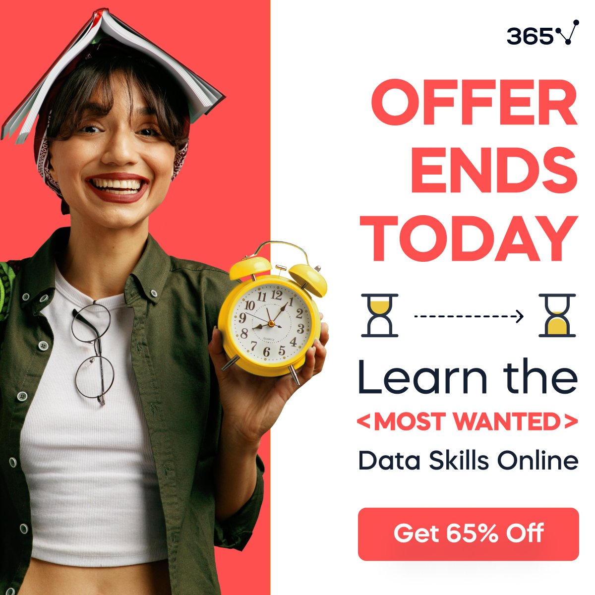 365datascience's tweet photo. 📣 FINAL DAY! Don’t miss the chance to take the Most Wanted #DataScience courses with 65% discount! 
❗ Start learning today ➡ https://t.co/MSqdbFcfxB
#datasciencetraining #datascienceeducation #datasciencelearn https://t.co/QlOeF0lrcj