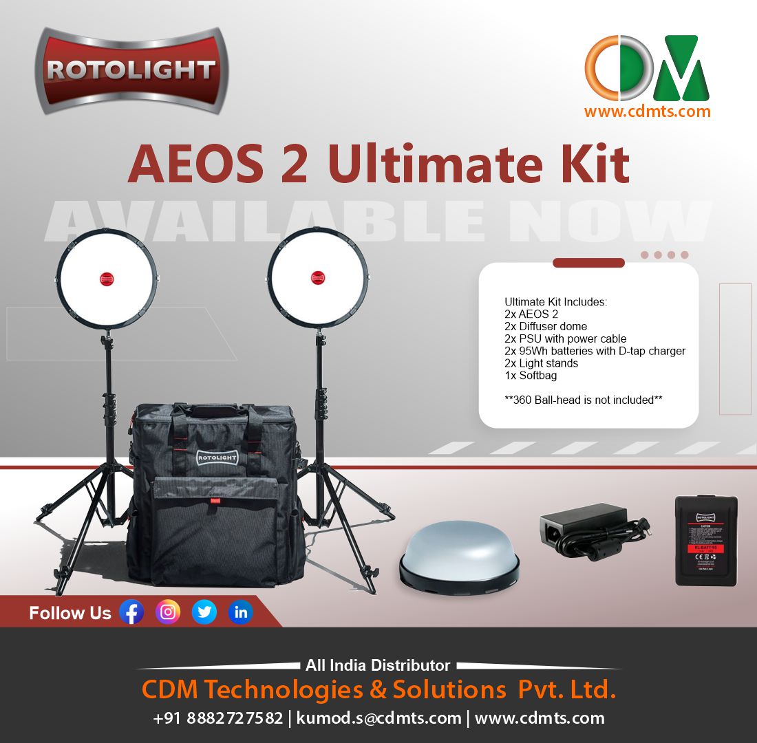 CDMTS's tweet photo. AEOS 2 Ultimate Kit

Ultimate Kit Includes:
2x AEOS 2
2x Diffuser dome
2x PSU with power cable
2x 95Wh batteries with D-tap charger
2x Light stands
1x Softbag

#Rotolights #rotolight #cameralights #professionallights #camerabattery #studiolight #studiolights #dtapcharger https://t.co/RLrZu9girI