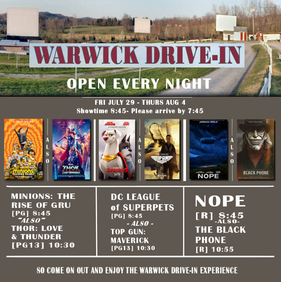 Warwick Drive-In Theater (@warwickdrivein) on Twitter photo 