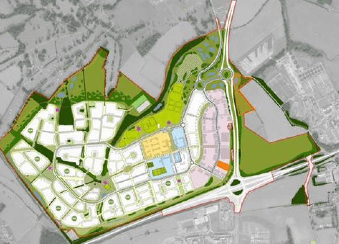 Work on Broadnook Garden Village is expected to start this year with up to 1,950 new homes, a new school and sports facilities to be created on the 460-acre site ow.ly/aGTZ50JZw9C