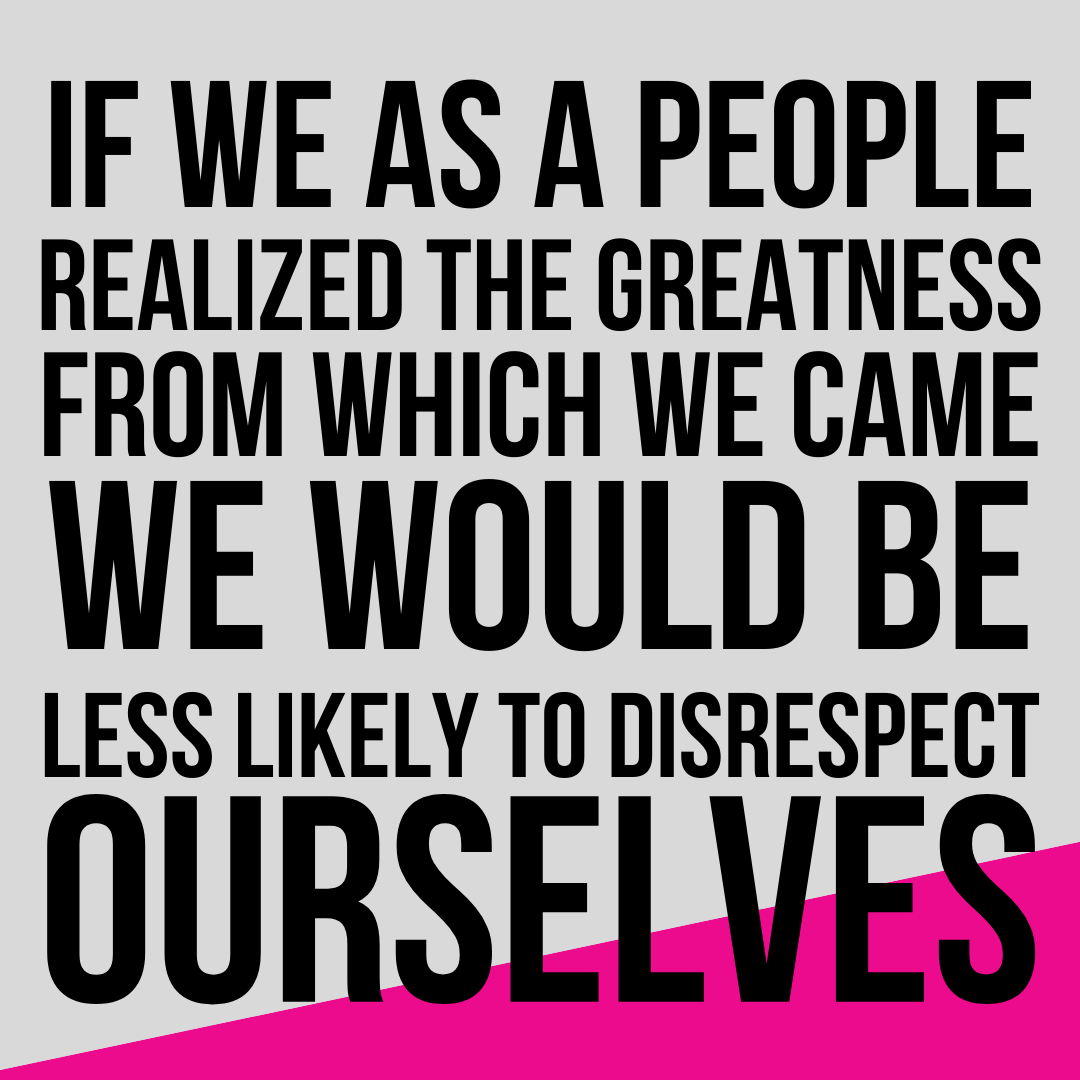 crowd54's tweet photo. If we as a people realized the greatness from which we came we would be less likely to disrespect ourselves. (Marcus Garvey)

@tropicalrealism - thank you for sharing the quote during our chat. 

#greatguests
#dropthemic https://t.co/loG2mqvSW0