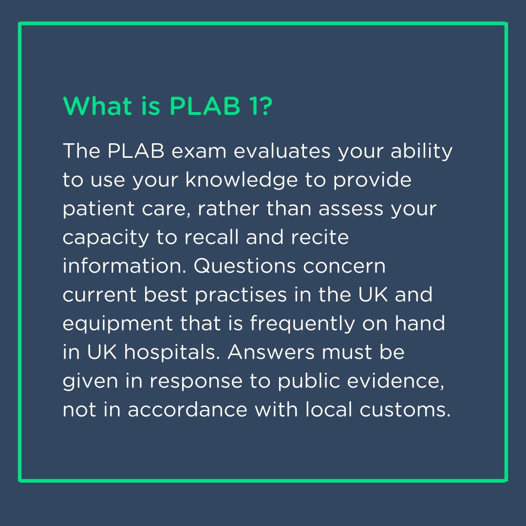 Pastest's tweet image. 🚨Here&apos;s everything you need to know about the #PLAB 1 Exam. Including exam and closing dates.

#MedTwitter