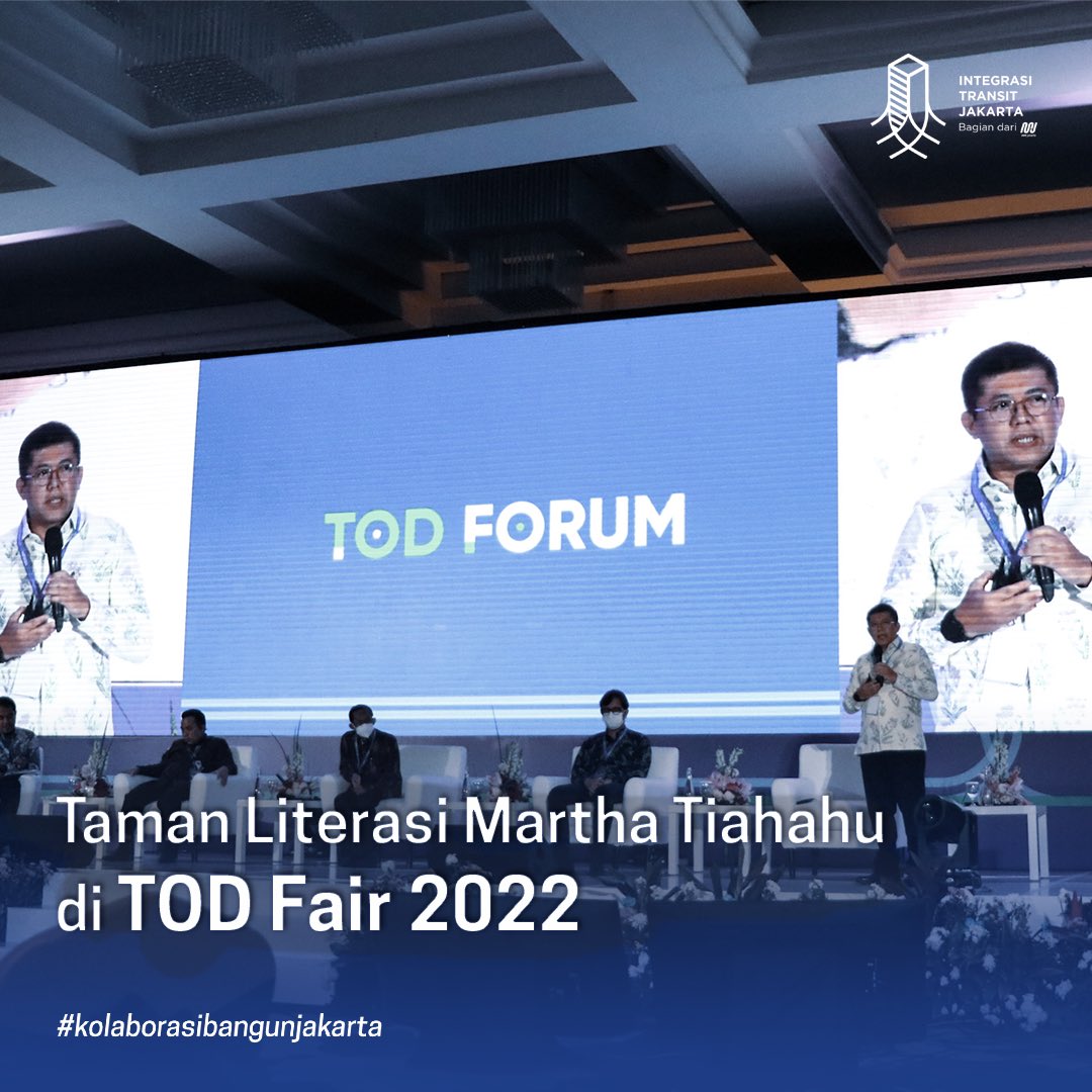 ITJ_MRTJ's tweet photo. Hai, Sobat ITJ! 
Siapa yang sempat ikutan TOD Fair 2022 awal Juli kemarin? Ngacung!

MinJe mau infoin nih, akan segera hadir: Taman Literasi Martha Christina Tiahahu di Blok M. https://t.co/PxfTLp6hRg