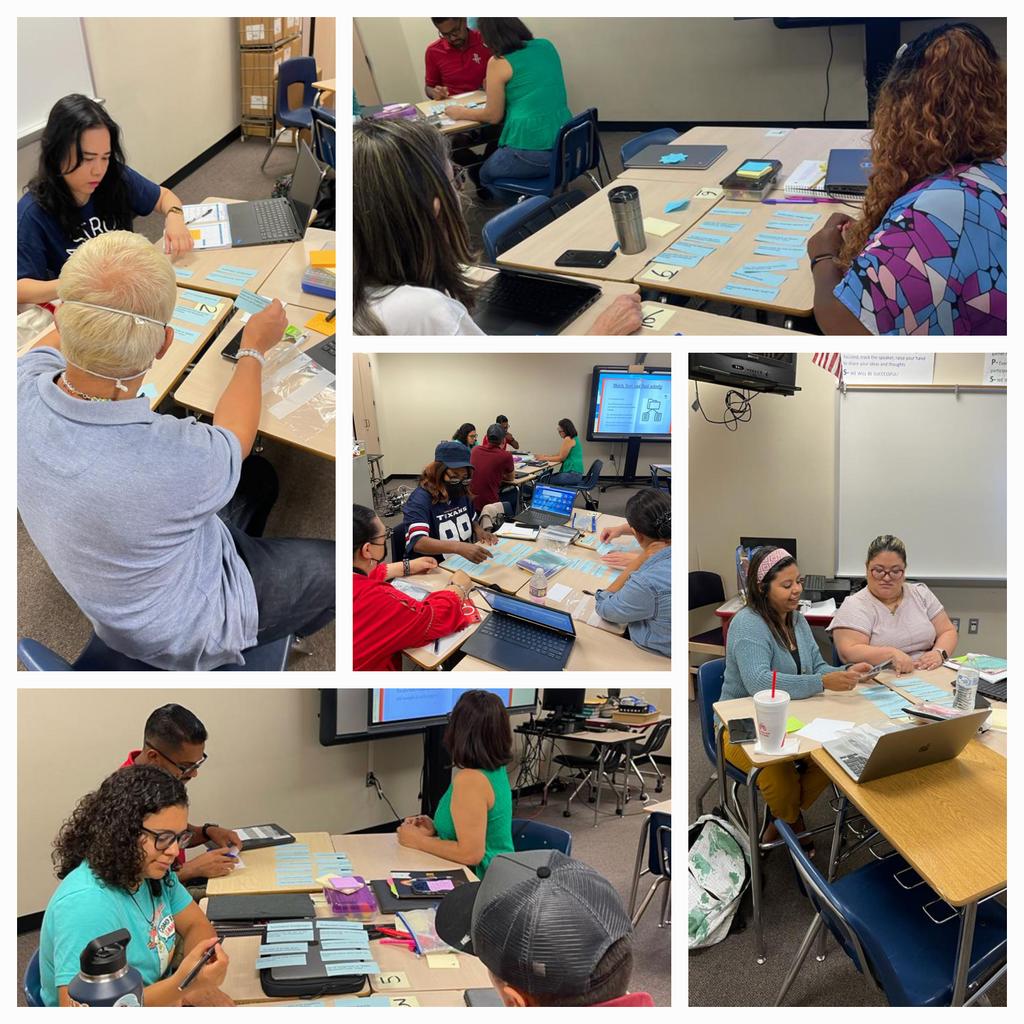 Another day of learning! Teachers participating in a Match, South and Add activity at SI for Academic Lang prof growth PD! Proud of your engagement! <a href="/AliefISD/">Alief ISD</a> <a href="/AliefLearns/">AliefLearns</a> <a href="/Alief_SLE/">Alief ISD Multilingual Department</a> 
#growthisourmantra