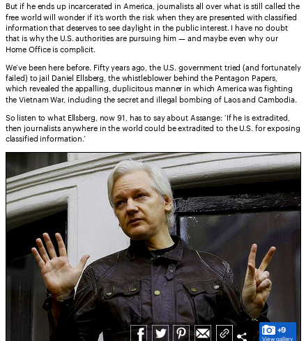 wikileaks's tweet photo. Andrew Neil speaks out on Assange: "Patel’s decision hovers like a stake over the heart of these freedoms (press freedom &amp; investigative journalism), which are essential to any proper democracy. Those who cherish them must hope the British courts force her to think again" @afneil https://t.co/BcXmRTQU4H