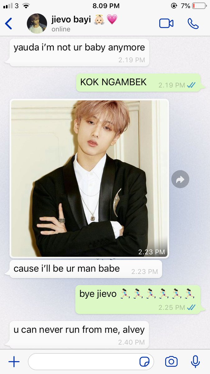 "you can never run from me" 

park jisung ft lee jeno few tweet au