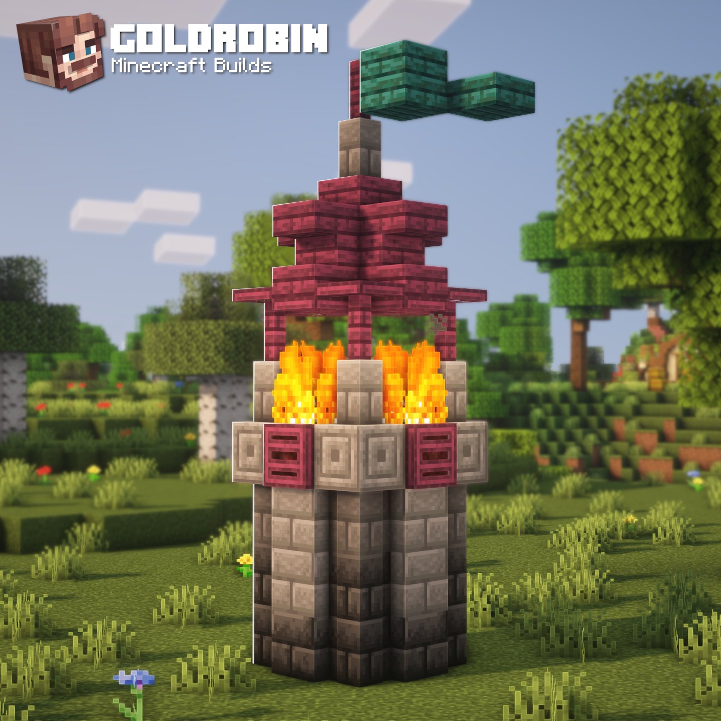 Goldrobin on X: I built 3 Working Defense Towers! 🔥 #Minecraft