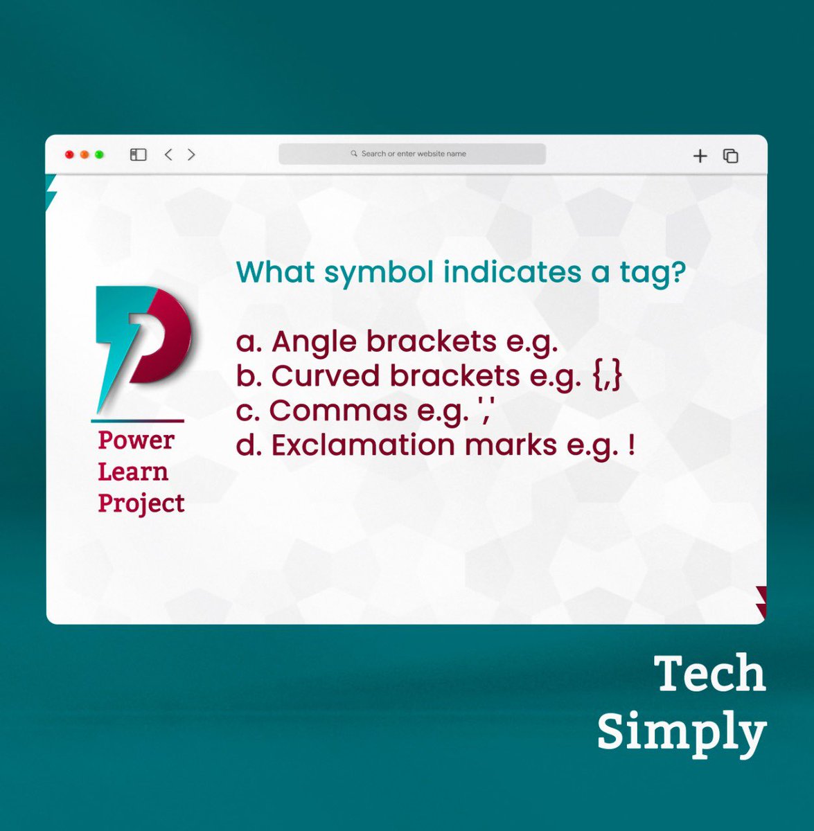 PLPAfrica's tweet photo. As our learners get busy pushing through their Web Technologies module, we invite you to join in and test your knowledge in all things web and the internet π©π½βπ» π§πΏβπ»
Who's the first to get all five correct? πβ‘οΈ
#1MillionDevs4Africa #TechSimply
#TechQuiz https://t.co/q2TxOFcshZ