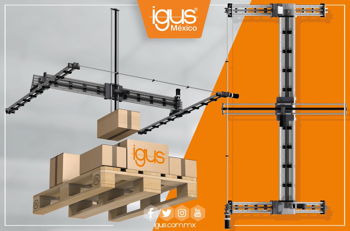 Gantry lineal #drylin XXL sin lubricación y sin mantenimiento de #igus levanta hasta 10 kilogramos y cuesta hasta un 60% menos que las opciones más comúnes.
igus.com.mx/info/drive-tec…
#Gantry #Automatización #Robot #Robótica #ActuadoresLineales #Motores #NEMA #Drylin #Igus #LCA